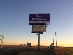 Motel and Exit Billboard